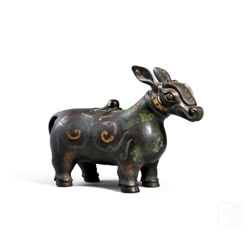 明 错金银牺尊